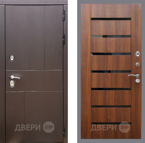 Входная металлическая Дверь Стоп УРБАН СБ-14 Орех бренди в Пушкино