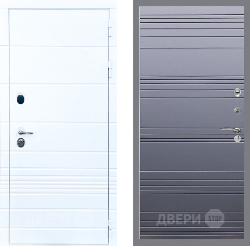 Дверь Стоп ТРЕНДО Лайн Силк титан в Пушкино