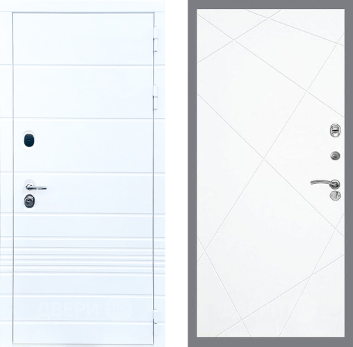 Входная металлическая Дверь Стоп ТРЕНДО ФЛ-291 Силк Сноу в Пушкино