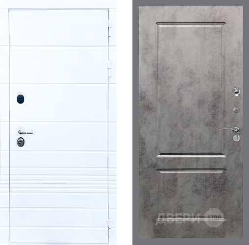 Входная металлическая Дверь Стоп ТРЕНДО ФЛ-117 Бетон темный в Пушкино