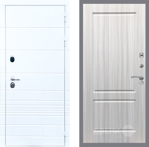 Входная металлическая Дверь Стоп ТРЕНДО ФЛ-117 Сандал белый в Пушкино