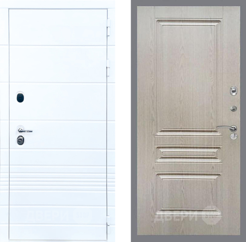 Входная металлическая Дверь Стоп ТРЕНДО ФЛ-243 Беленый дуб в Пушкино