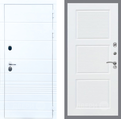 Дверь Стоп ТРЕНДО ФЛ-1 Силк Сноу в Пушкино