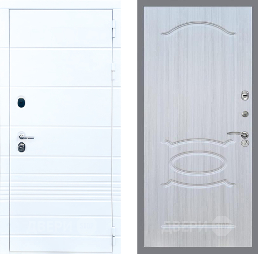 Входная металлическая Дверь Стоп ТРЕНДО ФЛ-128 Сандал белый в Пушкино