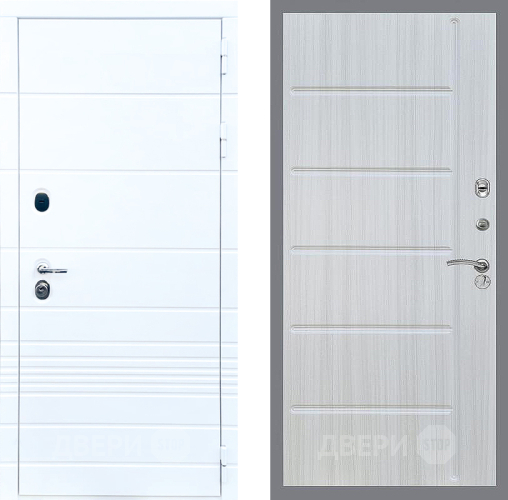 Входная металлическая Дверь Стоп ТРЕНДО ФЛ-102 Сандал белый в Пушкино