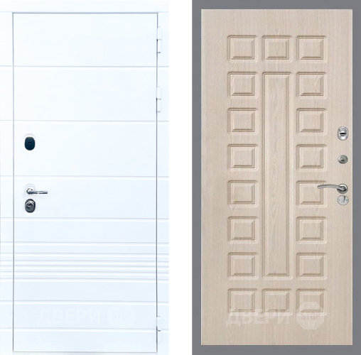 Входная металлическая Дверь Стоп ТРЕНДО ФЛ-183 Беленый дуб в Пушкино