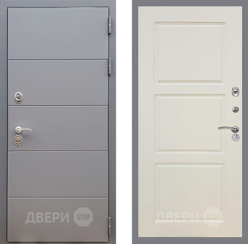 Входная металлическая Дверь Стоп АРТ ГРАФИТ ФЛ-3 Шампань в Пушкино