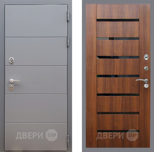 Дверь Стоп АРТ ГРАФИТ СБ-14 Орех бренди в Пушкино