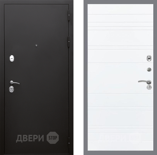 Входная металлическая Дверь Стоп КЛАССИК Шагрень Лайн Силк Сноу в Пушкино