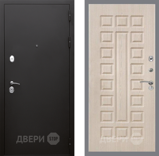 Входная металлическая Дверь Стоп КЛАССИК Шагрень ФЛ-183 Беленый дуб в Пушкино