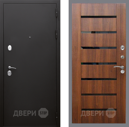 Входная металлическая Дверь Стоп КЛАССИК Шагрень СБ-14 Орех бренди в Пушкино