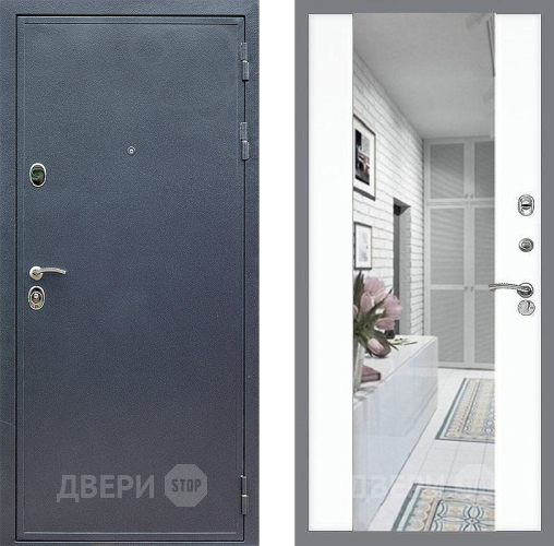 Входная металлическая Дверь Стоп СИЛЬВЕР Зеркало СБ-16 Силк Сноу в Пушкино