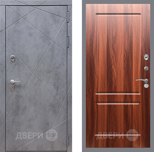 Входная металлическая Дверь Стоп Лучи ФЛ-117 Итальянский орех в Пушкино