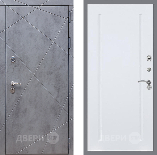 Входная металлическая Дверь Стоп Лучи ФЛ-68 Силк Сноу в Пушкино