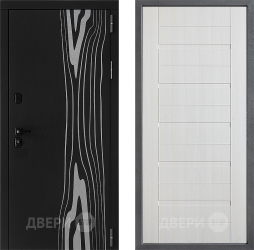 Входная металлическая Дверь Дверной континент ДК-12 ФЛ-70 Лиственница белая в Пушкино