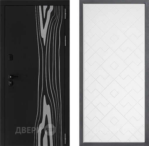 Входная металлическая Дверь Дверной континент ДК-12 ФЛ-Тиффани Белый софт в Пушкино