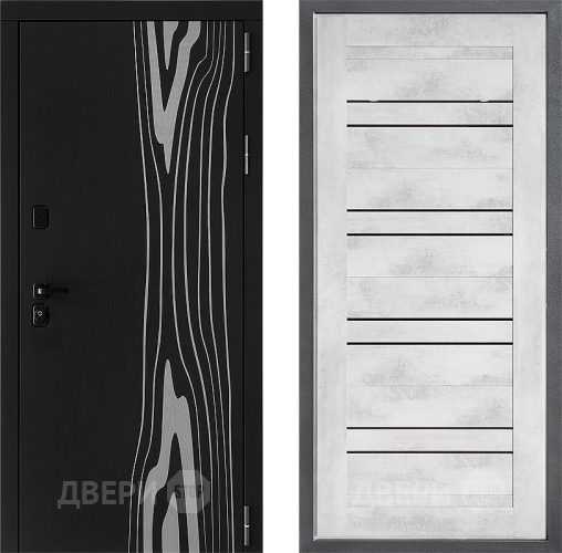 Входная металлическая Дверь Дверной континент ДК-12 ФЛ-49 Бетон снежный в Пушкино