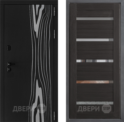 Входная металлическая Дверь Дверной континент ДК-12 ФЛ-47 Венге в Пушкино