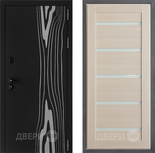 Входная металлическая Дверь Дверной континент ДК-12 ФЛ-47 Лиственница белая в Пушкино