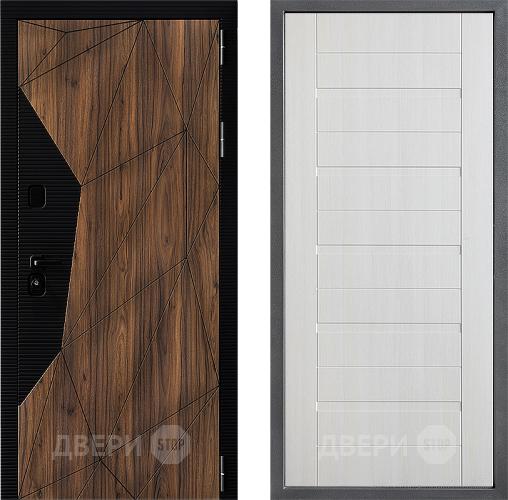 Входная металлическая Дверь Дверной континент ДК-11 ФЛ-70 Лиственница белая в Пушкино