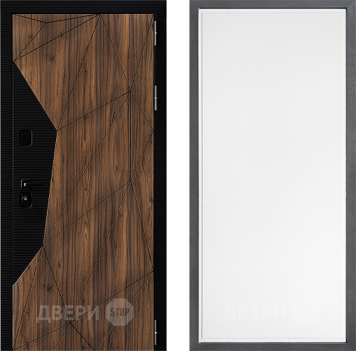 Входная металлическая Дверь Дверной континент ДК-11 ФЛ-649 Белый софт в Пушкино