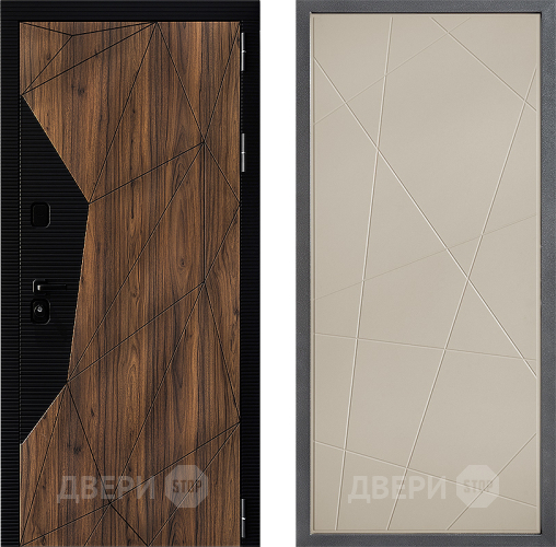 Входная металлическая Дверь Дверной континент ДК-11 ФЛ-655 Капучино в Пушкино