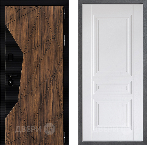 Дверь Дверной континент ДК-11 ФЛ-243 Альберо Браш серебро в Пушкино