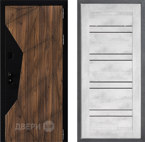 Входная металлическая Дверь Дверной континент ДК-11 ФЛ-49 Бетон снежный в Пушкино