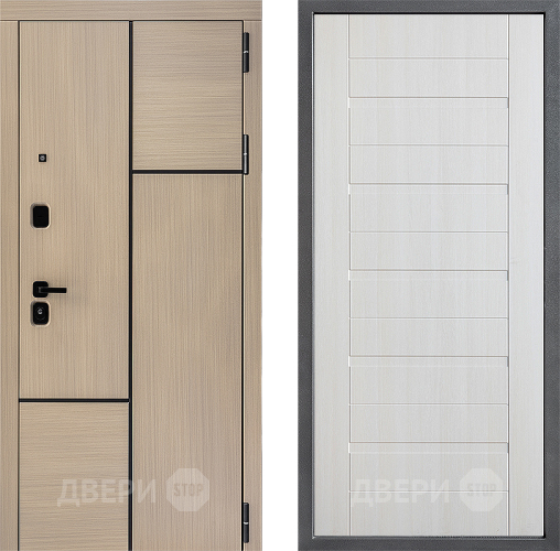 Входная металлическая Дверь Дверной континент ДК-14 ФЛ-70 Лиственница белая в Пушкино