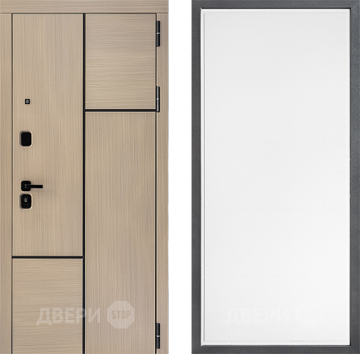 Входная металлическая Дверь Дверной континент ДК-14 ФЛ-649 Белый софт в Пушкино