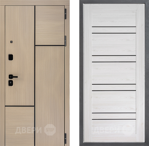 Входная металлическая Дверь Дверной континент ДК-14 ФЛ-49 Сосна белая в Пушкино