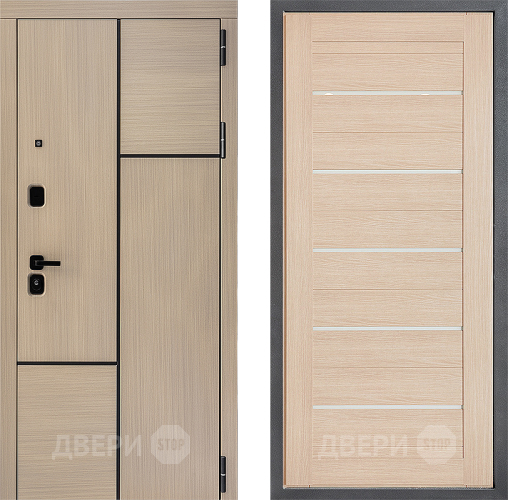 Входная металлическая Дверь Дверной континент ДК-14 ФЛ-46 Капучино в Пушкино