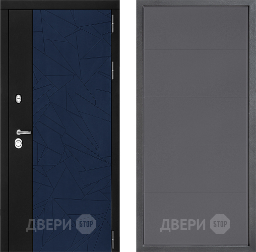 Входная металлическая Дверь Дверной континент ДК-9 ФЛ-649 Графит софт в Пушкино