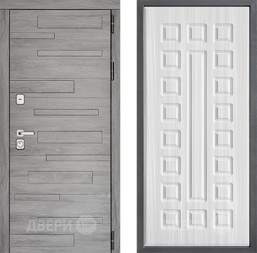 Входная металлическая Дверь Дверной континент ДК-10 ФЛ-183 Сандал белый в Пушкино