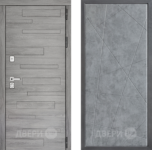 Дверь Дверной континент ДК-10 ФЛ-655 Бетон серый в Пушкино