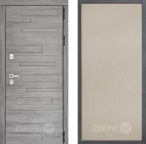 Входная металлическая Дверь Дверной континент ДК-10 ФЛ-655 Капучино в Пушкино