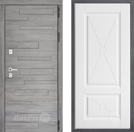 Входная металлическая Дверь Дверной континент ДК-10 ФЛ-617 Софт милк в Пушкино