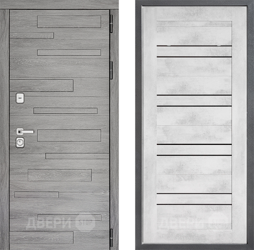 Входная металлическая Дверь Дверной континент ДК-10 ФЛ-49 Бетон снежный в Пушкино