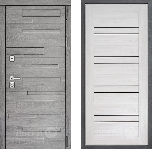 Входная металлическая Дверь Дверной континент ДК-10 ФЛ-49 Сосна белая в Пушкино