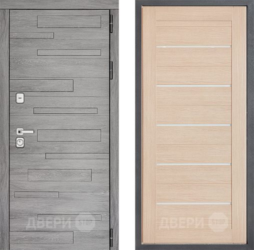 Входная металлическая Дверь Дверной континент ДК-10 ФЛ-46 Капучино в Пушкино