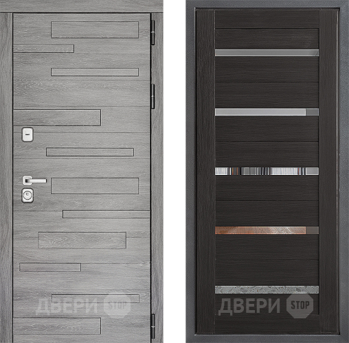 Входная металлическая Дверь Дверной континент ДК-10 ФЛ-47 Венге в Пушкино