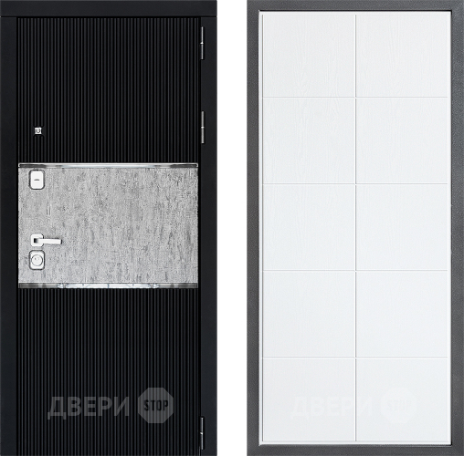 Входная металлическая Дверь Дверной континент ДК-13 ФЛ-Кватро Белое дерево в Пушкино