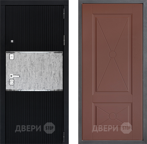 Входная металлическая Дверь Дверной континент ДК-13 ФЛ-617 Ясень шоколадный в Пушкино