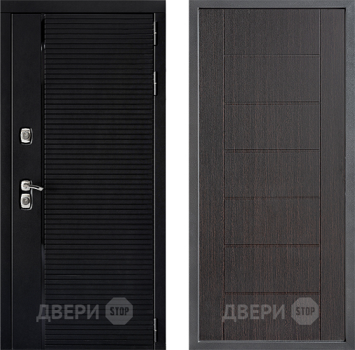 Входная металлическая Дверь Дверной континент ДК-1 ФЛ-Лайн Венге в Пушкино