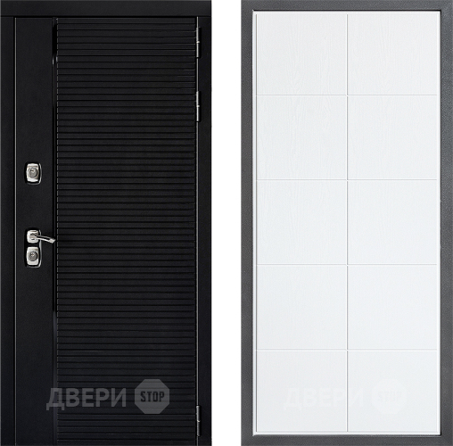 Входная металлическая Дверь Дверной континент ДК-1 ФЛ-Кватро Белое дерево в Пушкино