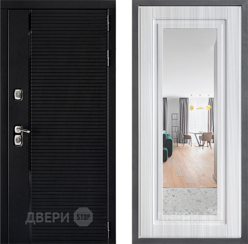 Дверь Дверной континент ДК-1 ФЛЗ Зеркало Сандал белый в Пушкино