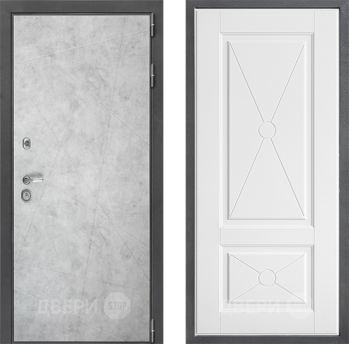 Входная металлическая Дверь Дверной континент ДК-3/743 ФЛ-617 Софт милк в Пушкино