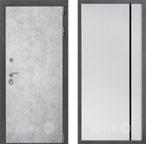 Дверь Дверной континент ДК-3/743 ФЛ-757 Черное Стекло Софт милк в Пушкино