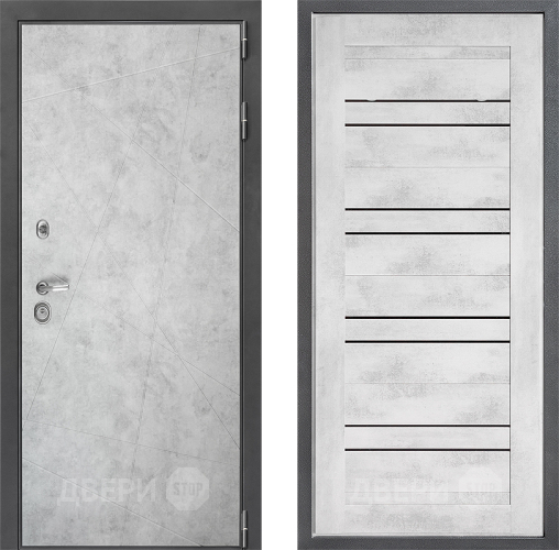 Входная металлическая Дверь Дверной континент ДК-3/743 ФЛ-49 Бетон снежный в Пушкино