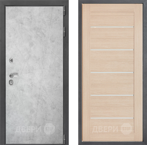 Входная металлическая Дверь Дверной континент ДК-3/743 ФЛ-46 Капучино в Пушкино